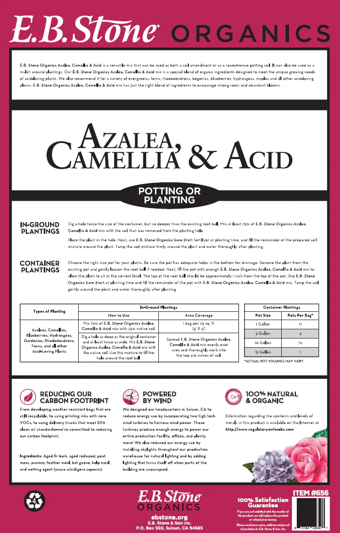 E.B. Stone Organics Azalea, Camellia & Acid Mix - Image 3